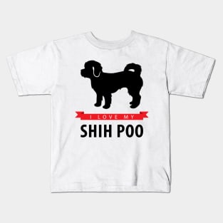 I Love My Shih Poo Kids T-Shirt